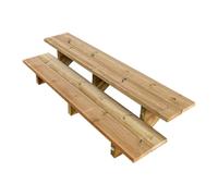 Vinuovo- Escalier extérieur Bois - Berlin - 2 Marches H 37 cm - sans Contre-marches, Largeur 160 cm - Vinuovo- Escalier en kit, en Bois Autoclave. pour Jardin. Balcon et Terrasse