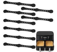 Vinuwu 8pcs Silicone Aimant Air Fryer-12cm, Fixation Anti-Volant pour Papier Cuisson, Facile à Utiliser, Accessoires Compatibles avec Friteuses à Air à Panier Simple et Double