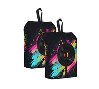 Viny Cd Sac à chaussures de voyage coloré résistant à l'eau avec poignée à fermeture éclair, pochette légère pour valise et salle de sport, se replie à plat pour l'emballage, CD Viny, 22 x 12 x 42 cm