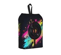 Viny Cd Sac à chaussures de voyage coloré résistant à l'eau avec poignée à fermeture éclair, pochette légère pour valise et salle de sport, se replie à plat pour l'emballage, CD Viny, 22 x 12 x 42 cm