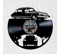 VINY WOODY Automobile Classique Horloge Disque Vinyle Tiburon Crapaud Voiture Frances Décoration Murale Cadeau Original, Mgizda-CitDs1