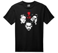 VINY WOODY Enjoy de Silence T-shirt graphique unisexe en coton, noir, style décontracté, design musical rock électronique, col rond, Noir , XL