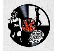 VINY WOODY Madame Records Grande horloge murale à disque vinyle Décoration murale Cadeau original Reine de la Pop Frances