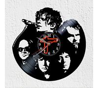 VINY WOODY Nikola Sirkis Horloge disque vinyle musique New Wave années 80 Horloge nouvelle décoration murale cadeau original