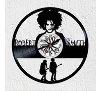 VINY WOODY Vinywoody Horloge murale disque vinyle Robert James Smith Rock Alternative 80s
