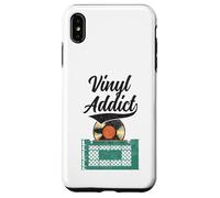 Vinyl Addict Record Collector Retro Music DJ Vintage Coque pour iPhone XS Max