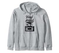 Vinyl Addict Record Collector Retro Music DJ Vintage Sweat à Capuche