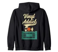 Vinyl Addict Record Collector Retro Music DJ Vintage Sweat à Capuche