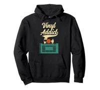 Vinyl Addict Record Collector Retro Music DJ Vintage Sweat à Capuche
