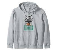 Vinyl Addict Record Collector Retro Music DJ Vintage Sweat à Capuche
