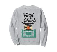 Vinyl Addict Record Collector Retro Music DJ Vintage Sweatshirt