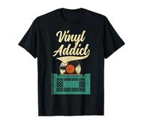 Vinyl Addict Record Collector Retro Music DJ Vintage T-Shirt