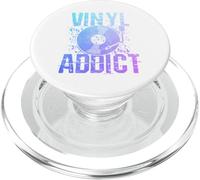 Vinyl Addict Vintage Music LP Collector DJ PopSockets PopGrip pour MagSafe