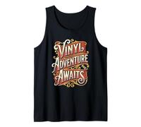 Vinyl Adventure Awaits Humour Citation Lover Record Collector Débardeur