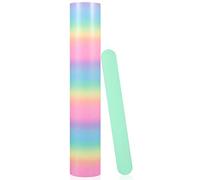 VINYL FROG Rainbow Rouleau de vinyle adhésif permanent dégradé de vinyle 30,5 cm x 1,5 m pour loisirs créatifs décorations avec bracelet en silicone