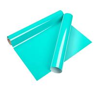 VINYL FROG Rouleau de vinyle de transfert thermique - 30,5 x 1,5 m - Turquoise - Pour t-shirts, presse à chaud - Pour loisirs créatifs (turquoise)