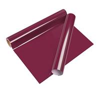 VINYL FROG Rouleau de vinyle de transfert thermique marron - 30,5 x 153 cm - Rouge vin - Pour diverses machines à découper