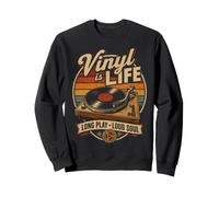 Vinyl is Life Loud Soul Tourne-Disque rétro Musique Sweatshirt