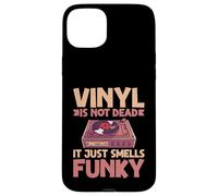 Vinyl is Not Dead It Just Smells Funky Vinyl Disques Coque pour iPhone 15 Plus