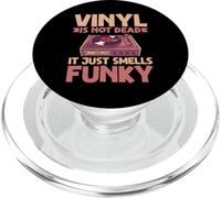 Vinyl is Not Dead It Just Smells Funky Vinyl Disques PopSockets PopGrip pour MagSafe