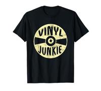Vinyl Junkie Amateur de Disques Disc Jockey Album Musique T-Shirt