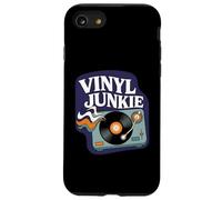 Vinyl Junkie Retro Turntable Record Collector Music Lover Coque pour iPhone SE (2020) / 7/8