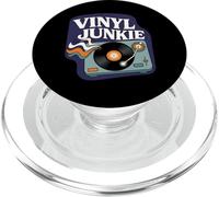 Vinyl Junkie Retro Turntable Record Collector Music Lover PopSockets PopGrip pour MagSafe