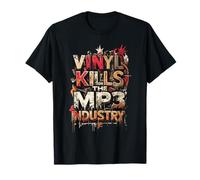 Vinyl Kills The MP3 Industry - Musique pour Les Amateurs de disques T-Shirt