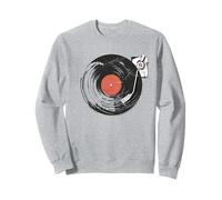 Vinyl LP Record Player Retro Vintage Vinyl Sweatshirt