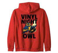 Vinyl Night Owl Humour Fan Music Record Collector Sweat à Capuche