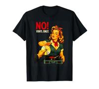 Vinyl Only Funny Record Collector Tourne-Disque Audiophile T-Shirt