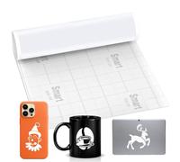 Vinyl permanent intelligent pour Cricut Explore 3/Maker 3, vinyl adhésif permanent intelligent 33x300cm, film pour traceur autocollant en vinyle pour DIY tasses, décoration artisanale (Blanc)