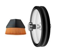Vinyl Record Cleaner - Manchon de nettoyage de protection LP, outil de pinceau de serrage imperméable pour registres | Kit d'utilisation facile avec pince pour disques de 25,4 cm de 25,4 cm