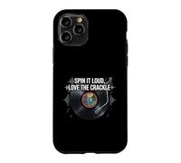 Vinyl Record Collector Spin It Loud Love The Crackle Coque pour iPhone 11 Pro