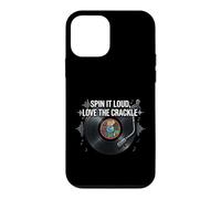 Vinyl Record Collector Spin It Loud Love The Crackle Coque pour iPhone 12 Mini