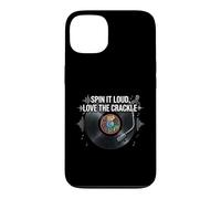 Vinyl Record Collector Spin It Loud Love The Crackle Coque pour iPhone 13