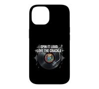 Vinyl Record Collector Spin It Loud Love The Crackle Coque pour iPhone 14