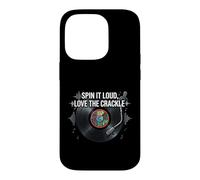 Vinyl Record Collector Spin It Loud Love The Crackle Coque pour iPhone 14 Pro