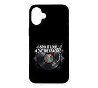 Vinyl Record Collector Spin It Loud Love The Crackle Coque pour iPhone 16 Plus
