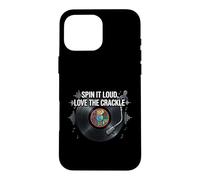 Vinyl Record Collector Spin It Loud Love The Crackle Coque pour iPhone 16 Pro Max