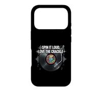 Vinyl Record Collector Spin It Loud Love The Crackle Coque pour iPhone 17 Pro