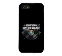 Vinyl Record Collector Spin It Loud Love The Crackle Coque pour iPhone SE (2020) / 7/8