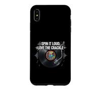 Vinyl Record Collector Spin It Loud Love The Crackle Coque pour iPhone XS Max