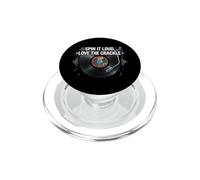 Vinyl Record Collector Spin It Loud Love The Crackle PopSockets PopGrip pour MagSafe