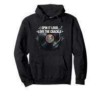 Vinyl Record Collector Spin It Loud Love The Crackle Sweat à Capuche