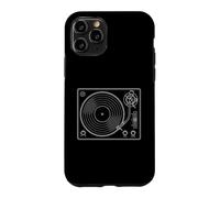 Vinyl Record Player Retro Sketch Music DJ Coque pour iPhone 11 Pro