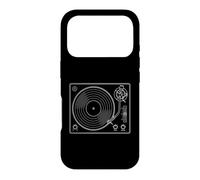 Vinyl Record Player Retro Sketch Music DJ Coque pour iPhone 17 Pro