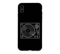 Vinyl Record Player Retro Sketch Music DJ Coque pour iPhone XS Max