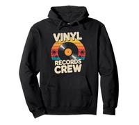 Vinyl Records Crew Retro Record Player Disque vinyle 45 tr/min Sweat à Capuche