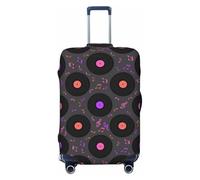 Vinyl Records Housses de protection élastiques pour bagages de voyage et notes de musique 45,7 à 81,3 cm, Noir , S